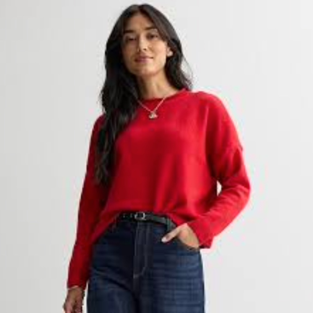 Women's Sonoma Goods For Life® Funnel Neck Sweater in Red